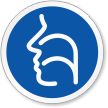 Sinus Nose & Throat Symbol ISO Circle Sign