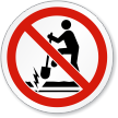 No Digging Underground Electrical Cable ISO Sign