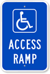 Access Ramp Handicap Parking Sign