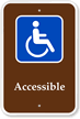 Accessible Campground Park Sign with Graphic