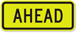 Ahead Fluorescent Diamond Grade School Sign