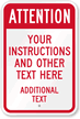 Custom Attention Sign