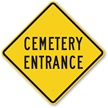 Cemetery Entrance Sign