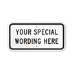 Customizable Horizontal Black Template Parking Sign