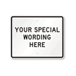 Customizable Horizontal Black Template Parking Sign