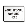 Customizable Horizontal Black Template Parking Sign