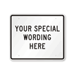 Customizable Horizontal Black Template Parking Sign