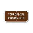 Custom Brown Horizontal Template Parking Sign