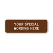 Customizable Horizontal Brown Template Parking Sign