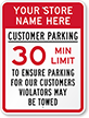 Custom Reserved Parking Sign