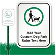 Dog Park Rules Sign - Designer Signs | Fast & Free Shipping, SKU: K-0124