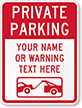 Custom Private Parking Sign