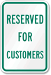 Reserved Customers Sign