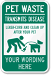 Custom Dog Poop Signs