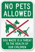 No Pets Allowed Sign (With Graphic)