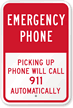 Emergency Telephone Sign