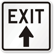 Exit With Up Arrow Sign