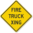 Fire Truck Xing Sign