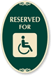 Graphic Handicapped Reserved Sign