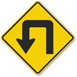 Left Turn Symbol Sign