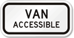 Van Accessible Maryland Sign