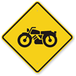 Motorcycle Symbol   Motorcycle Crossing Sign