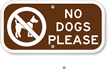 No Dog Sign