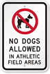 No Dogs Allowed Sign (with Graphic)