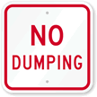 No Dumping Sign