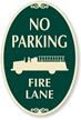 No Parking Fire Lane Sign