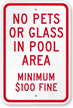 Pool Rules Sign