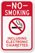 No Smoking Electronic Cigarettes Sign