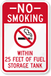 No Smoking, Fuel Storage Tank Sign