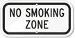 No Smoking Zone Sign