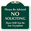 No Soliciting SignatureSign