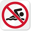 No Swimming Symbol Sign