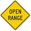 Open Range Sign