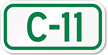 Parking Space Sign C 11