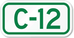 Parking Space Sign C 12