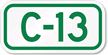 Parking Space Sign C 13