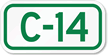 Parking Space Sign C 14