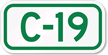Parking Space Sign C 19