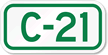 Parking Space Sign C 21