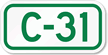 Parking Space Sign C 31