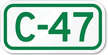 Parking Space Sign C 47