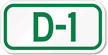 Parking Space Sign D 1