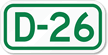 Parking Space Sign D 26