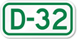 Parking Space Sign D 32