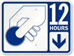 12 Hour Pay Parking Sign with Symbol