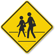 Pedestrian Crossing Symbol Sign